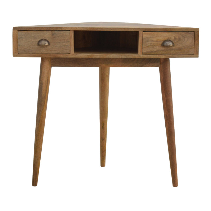 Hazelwood Home Corner Solid Wood Desk & Reviews Wayfair.co.uk